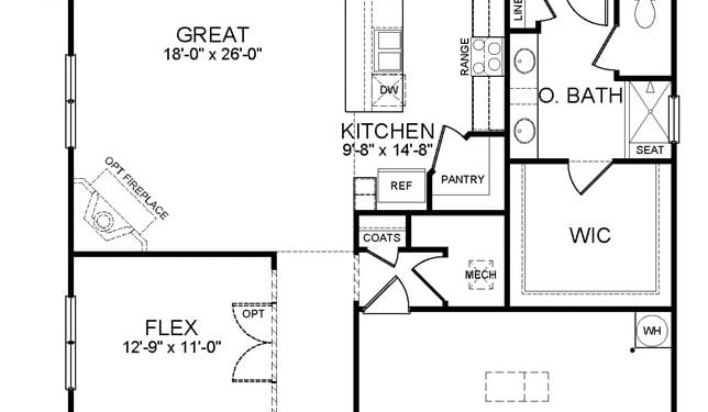 CLIFTON - FIRST FLOOR PLAN - 120616
