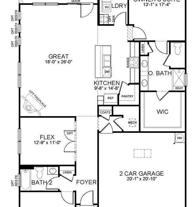 CLIFTON - FIRST FLOOR PLAN - 120616